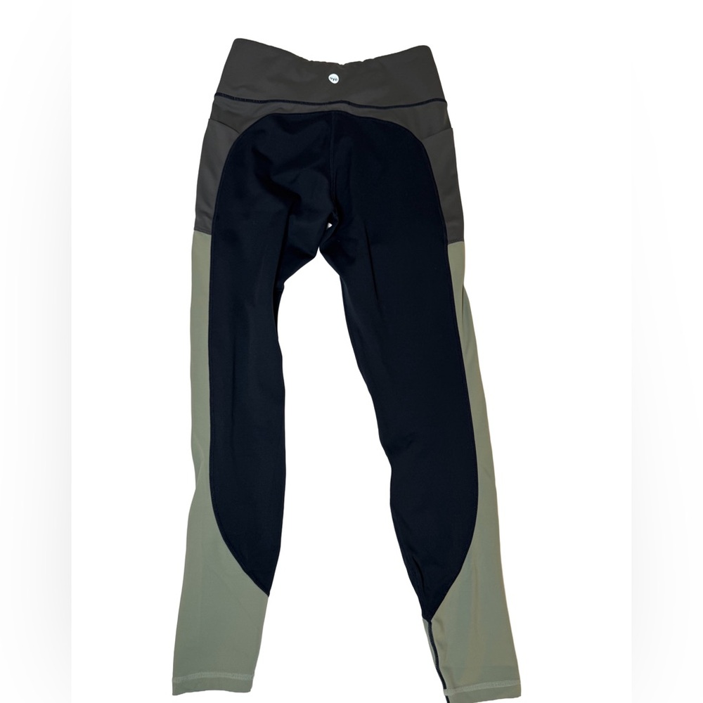 Senita Athletics Black and Olive Leggings